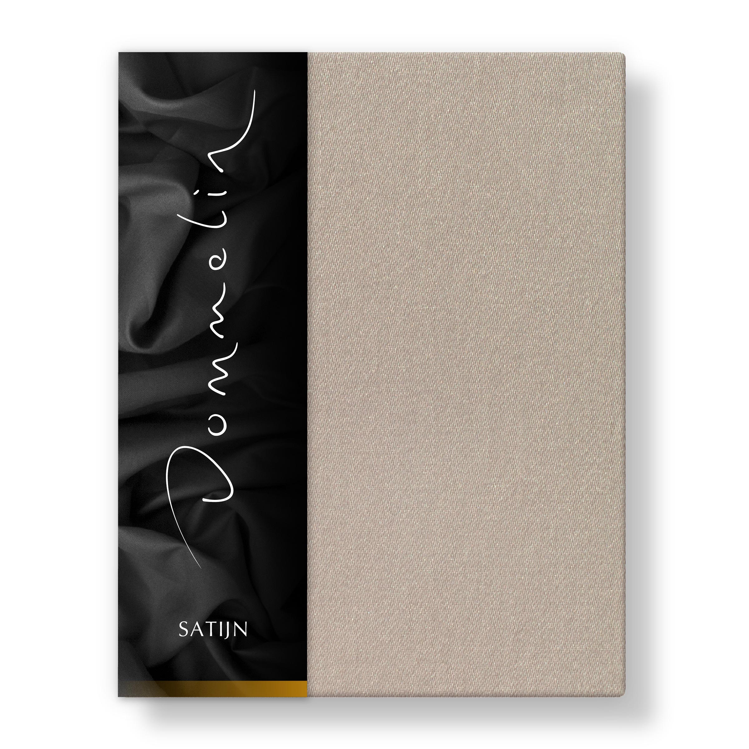 Dommelin Dubbel Split Hoeslaken Hoge Hoek Satijn 300TC Kaki