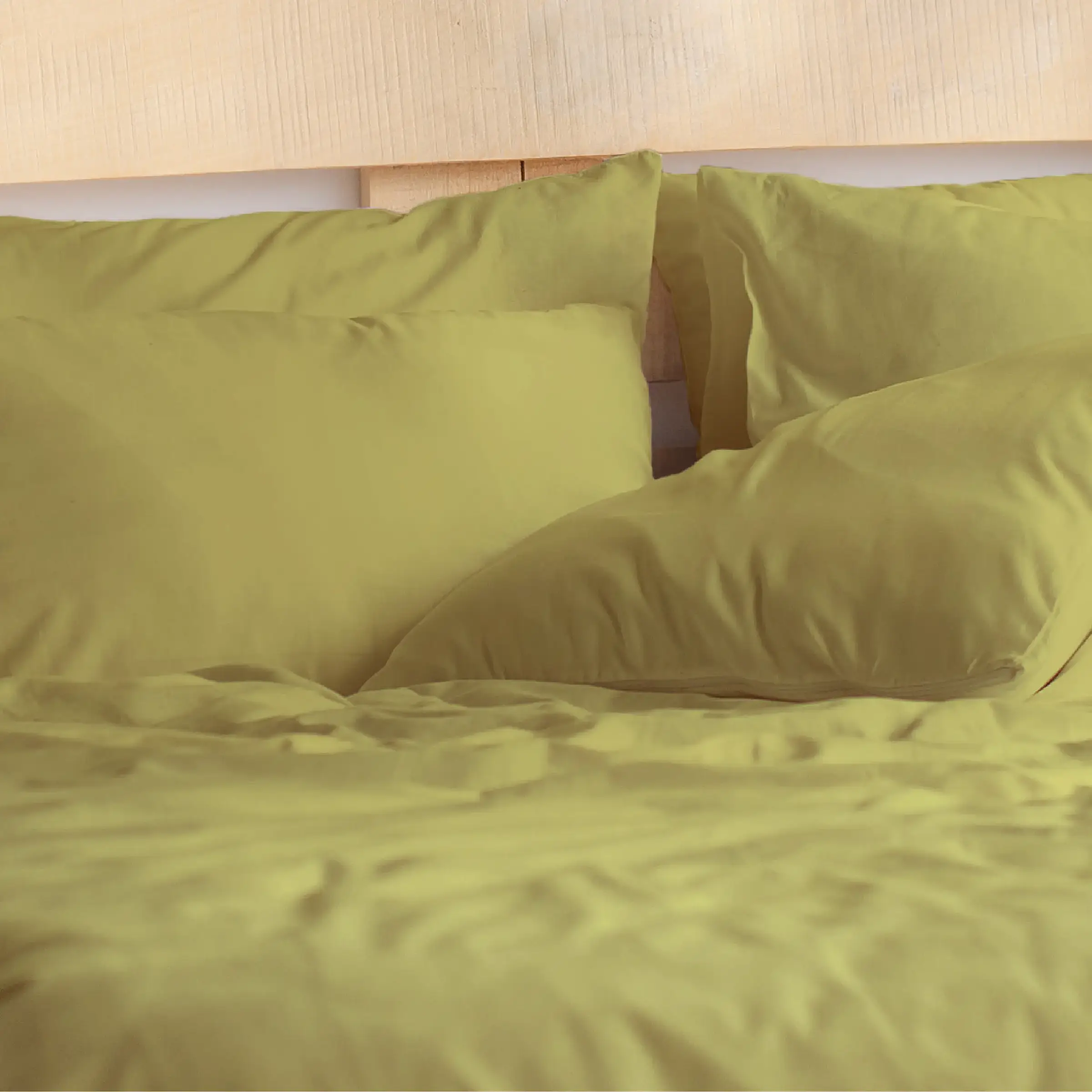 Dommelin Dekbedovertrek Katoen 180TC Mosterd