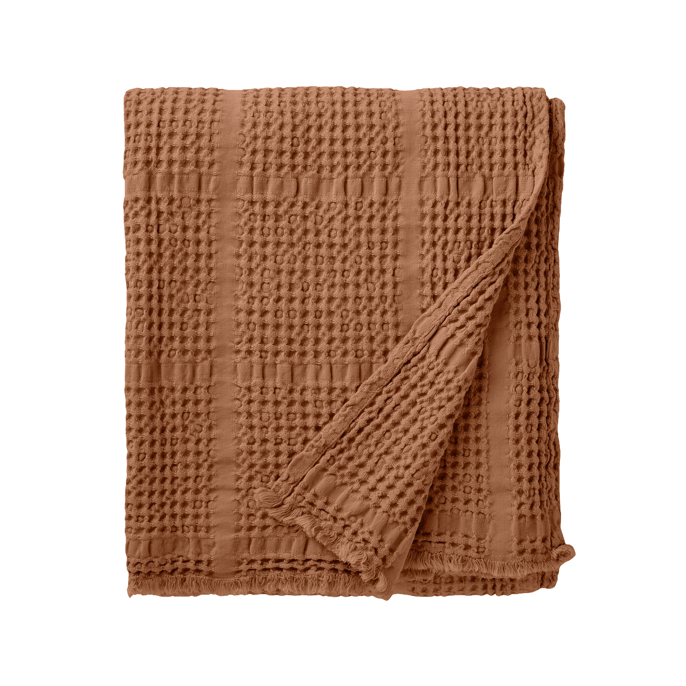 Essix Plaid Yogi Katoen Amande 130 x 170 cm Essix Plaid Yogi Katoen Amande 130 x 170 cm