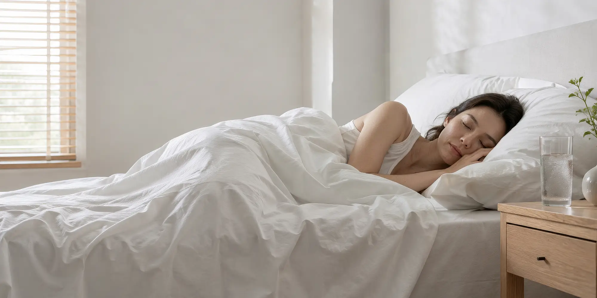 bed, bedding, wit, kussen, slapen