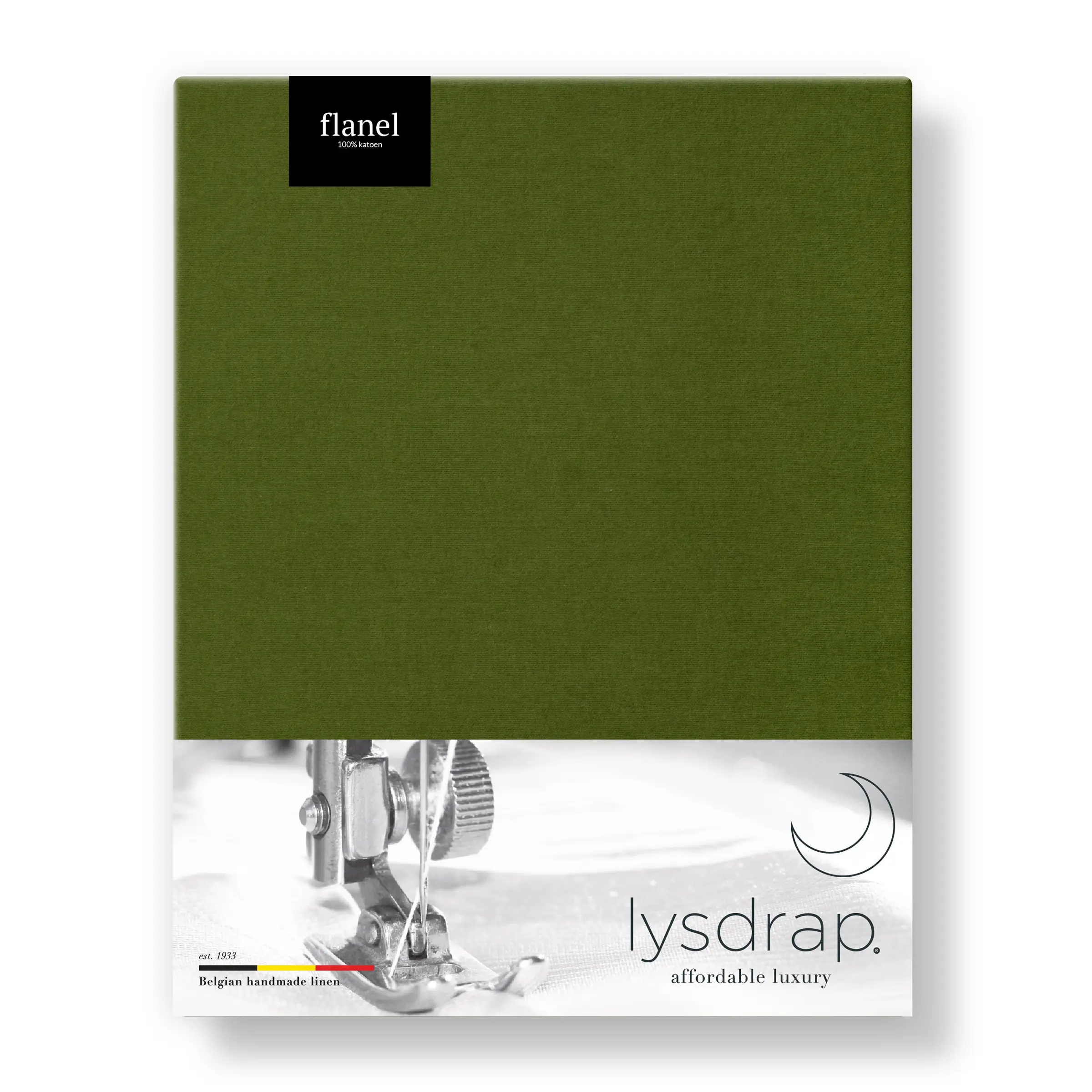 Lysdrap Hoeslaken Flanel 140 gr/m2 Cedar Green