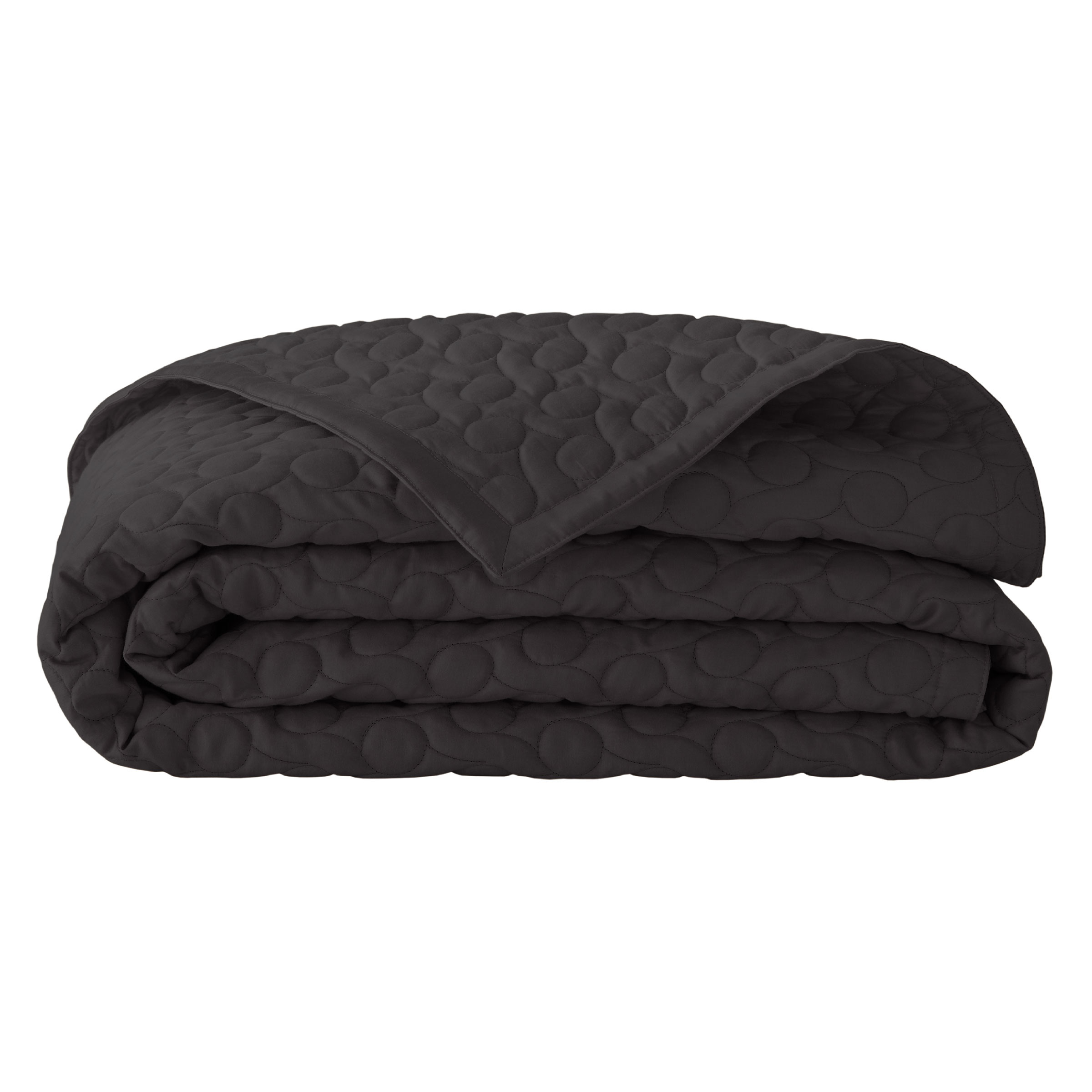 Alexandre Turpault Sprei Poesie Satijn Off Black 260 x 240 cm Alexandre Turpault Sprei Poesie Satijn Off Black 260 x 240 cm