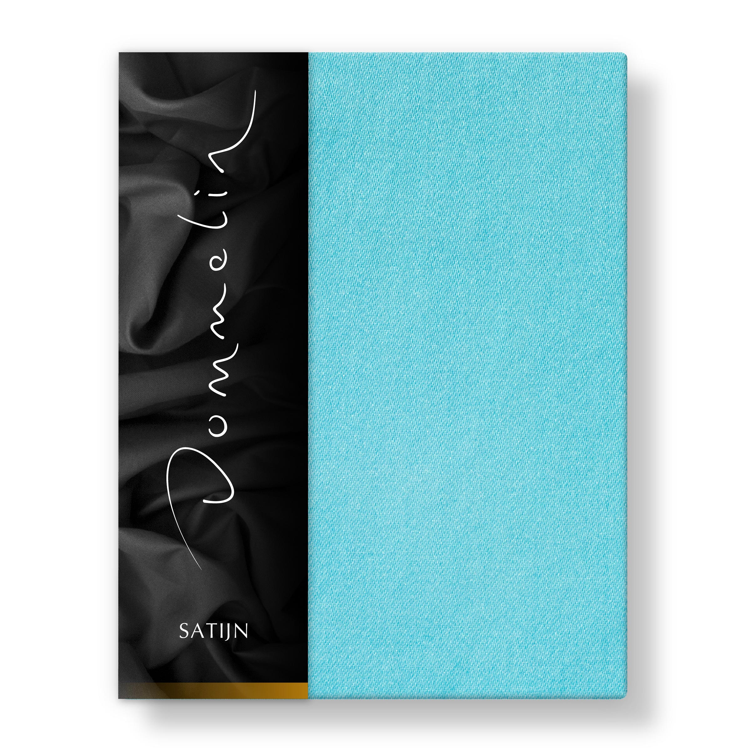 Dommelin Dubbel Split Hoeslaken Hoge Hoek Satijn 300TC Aquamarijn