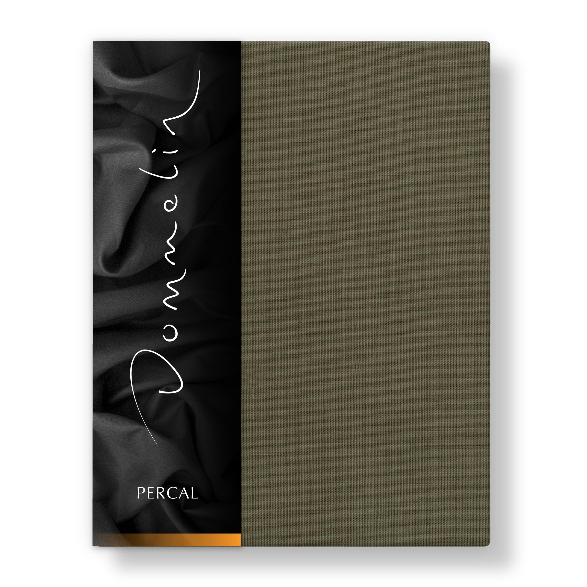 Dommelin Split Hoeslaken Hoge Hoek Percal 200TC Olijf