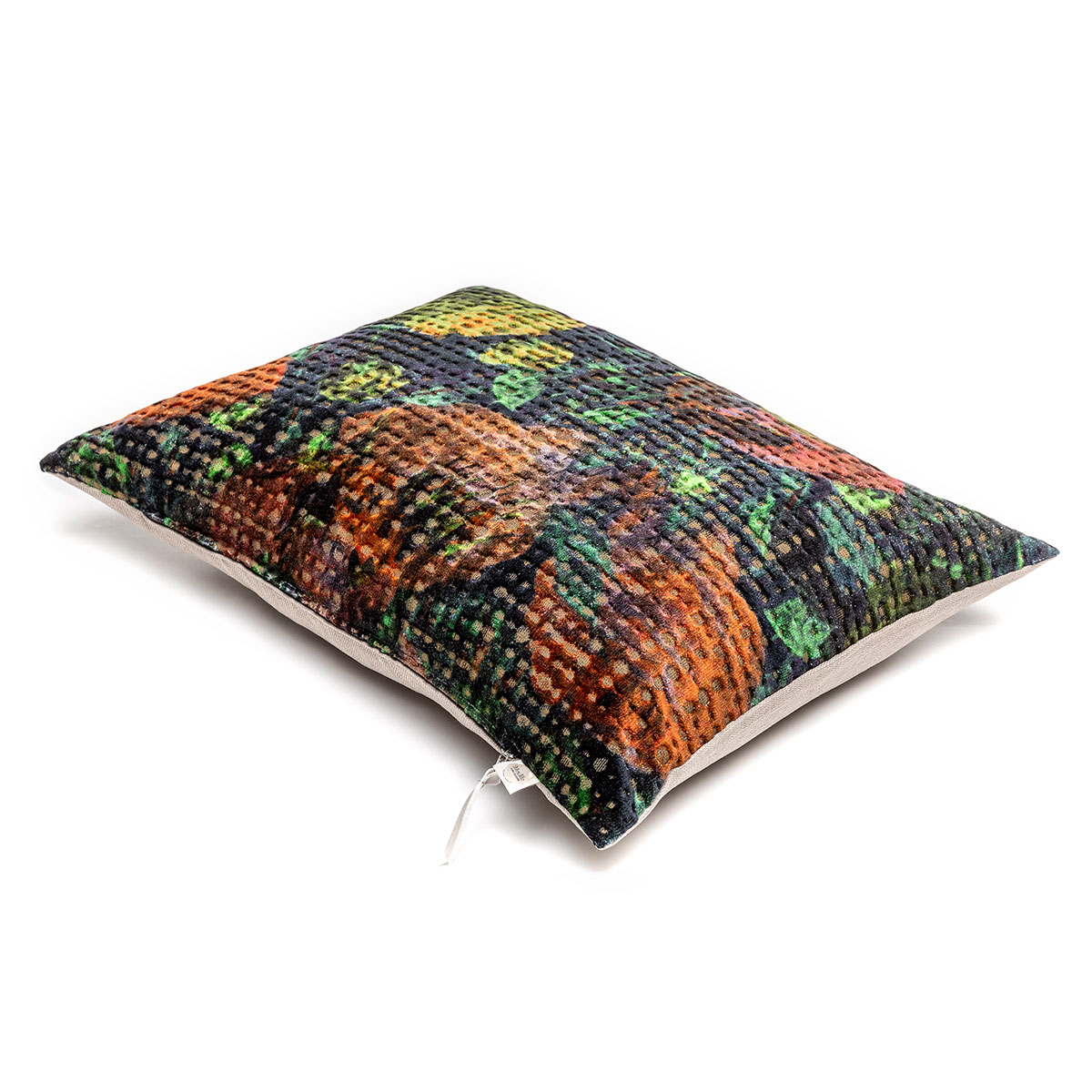 Mrs.Me Sierkussen Bloom Velours Brique Blue 45 x 60 cm Mrs.Me Sierkussen Bloom Velours Brique Blue 45 x 60 cm