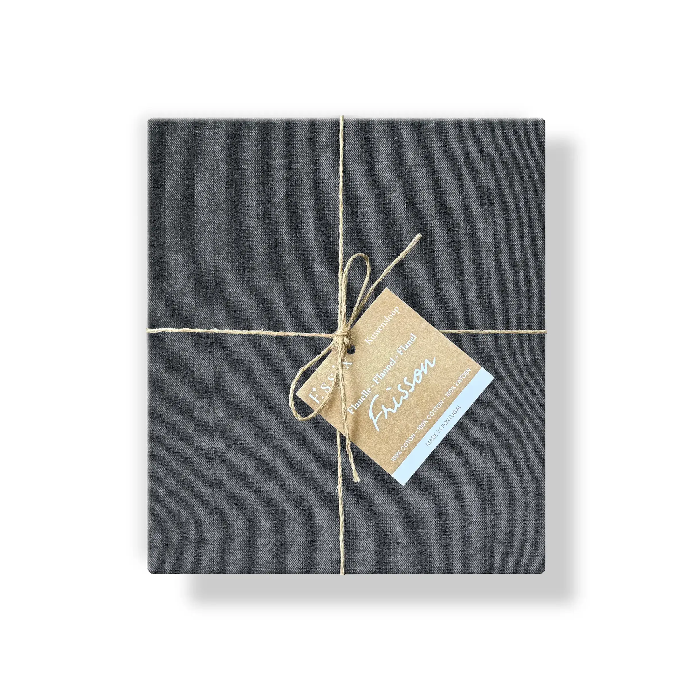 Essix Kussensloop Frisson Flanel 170 gr/m2 Antraciet