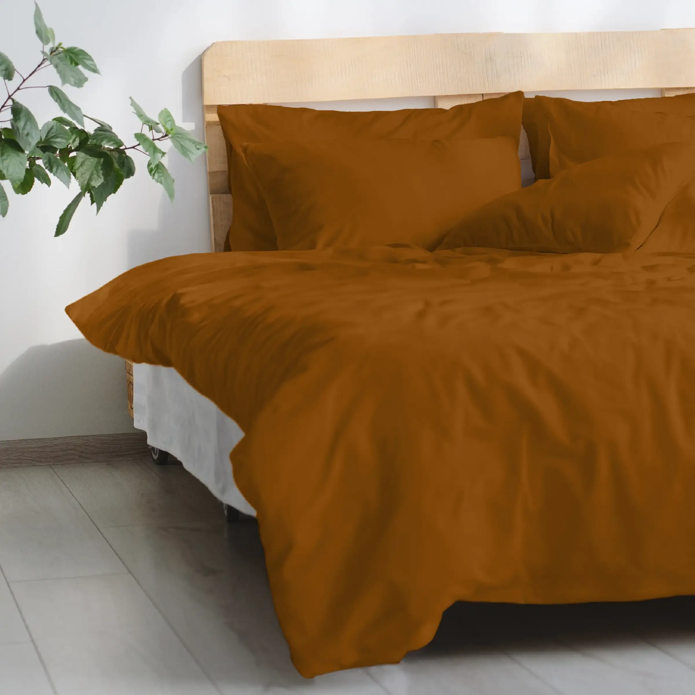 Dommelin Dekbedovertrek Katoen 180TC Kaneel