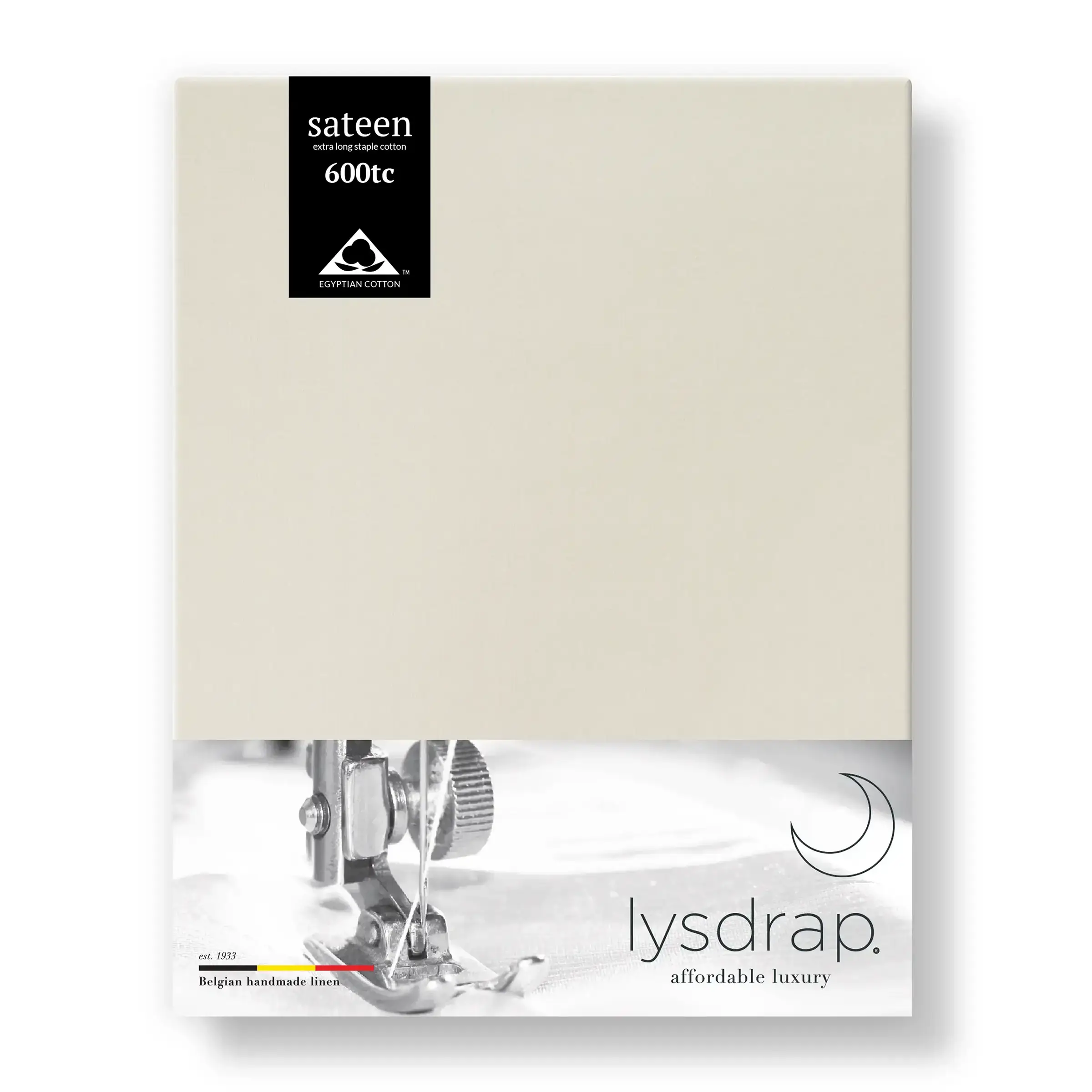 Lysdrap Hoeslaken Satijn 600TC Champagne