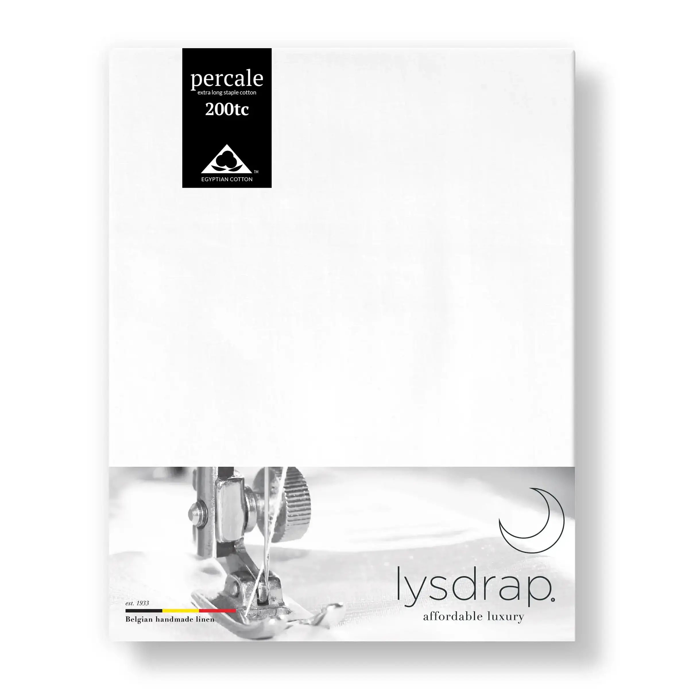 Lysdrap Laken Virgo Percal 200TC Wit