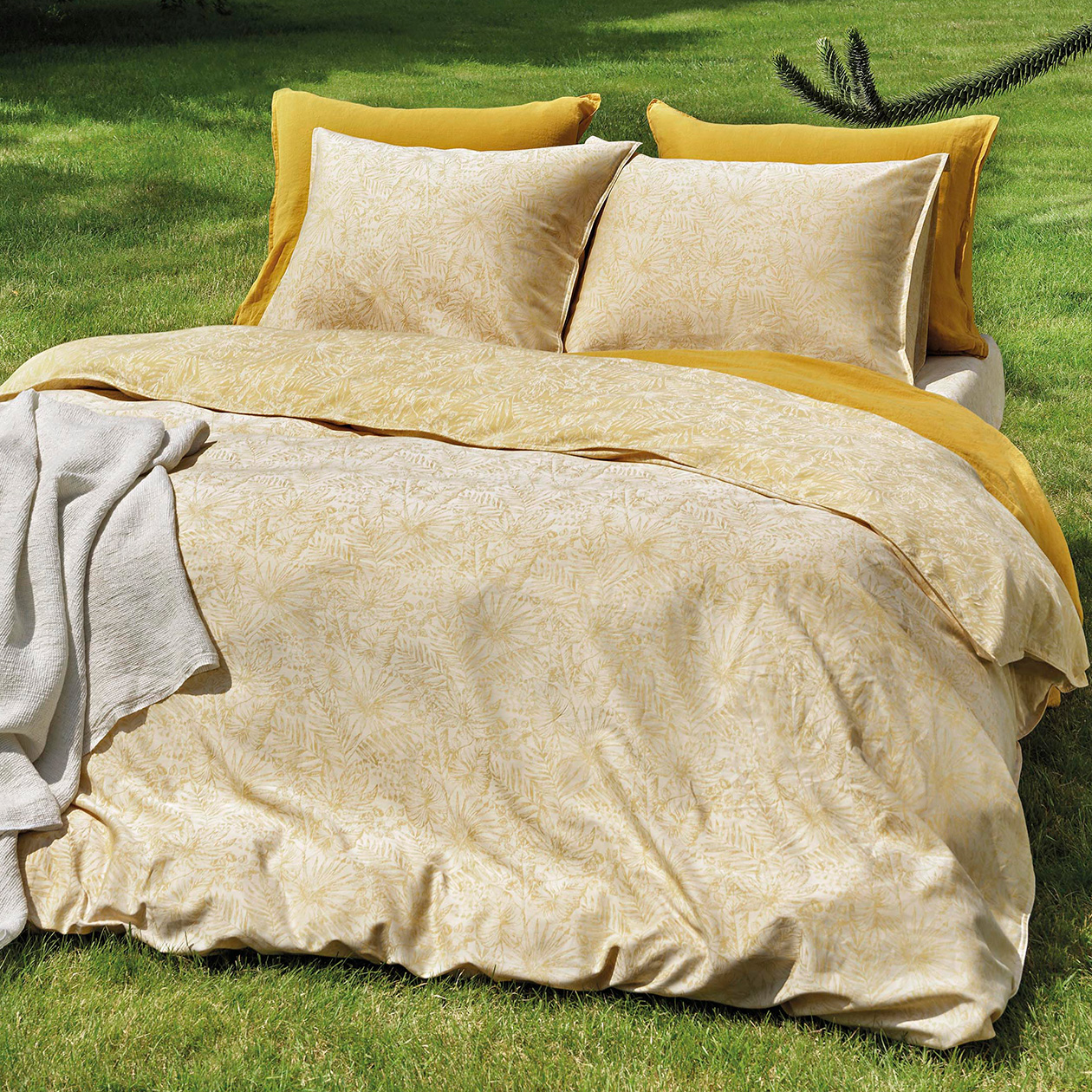 Dommelin Dekbedovertrekset Alba Katoen-Bamboe Geel 240 x 200/220 cm incl. 2 kussenslopen 60 x 70 cm