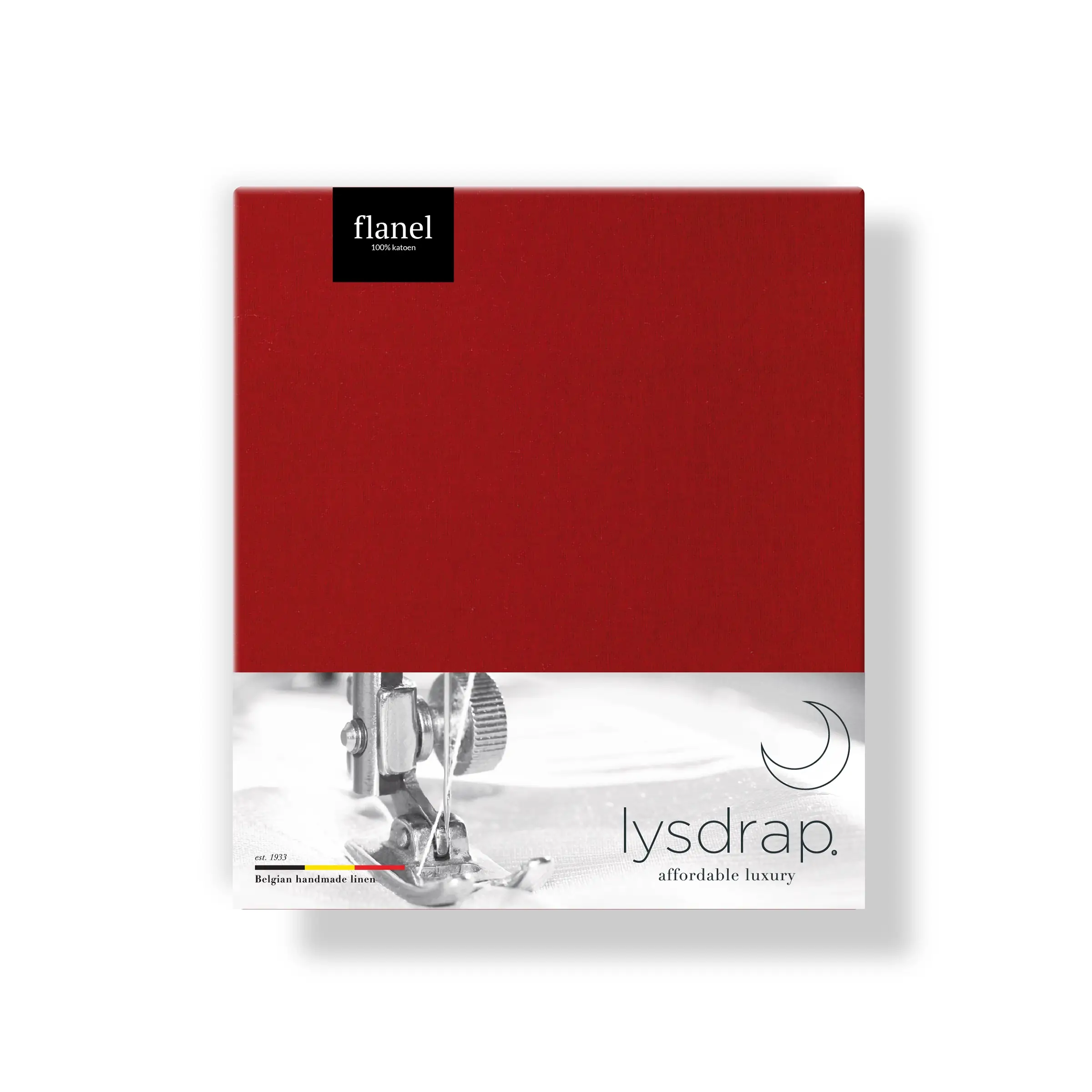 Lysdrap Kussensloop Volant Virgo Flanel 140 gr/m2 Red