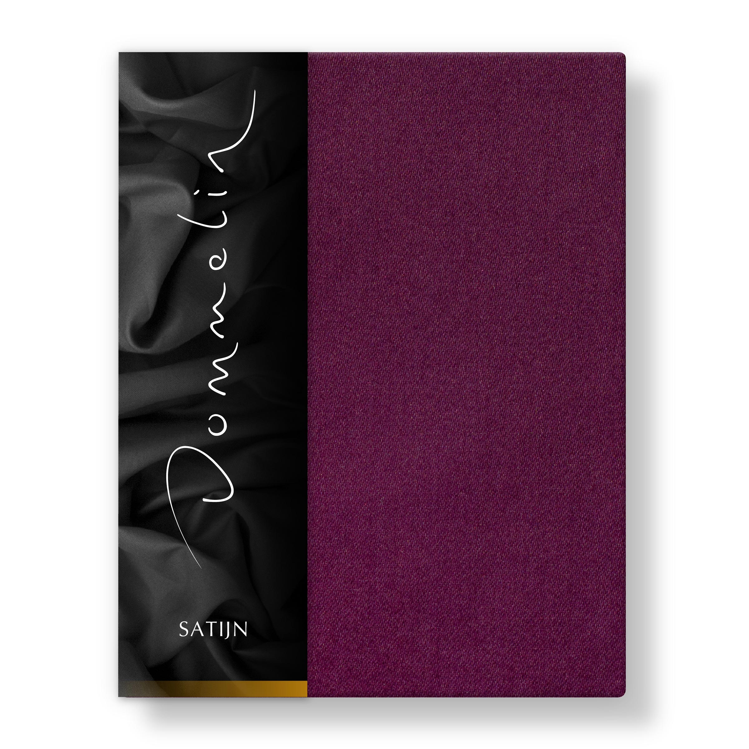 Dommelin Dubbel Split Topper Hoeslaken Satijn 300TC Aubergine