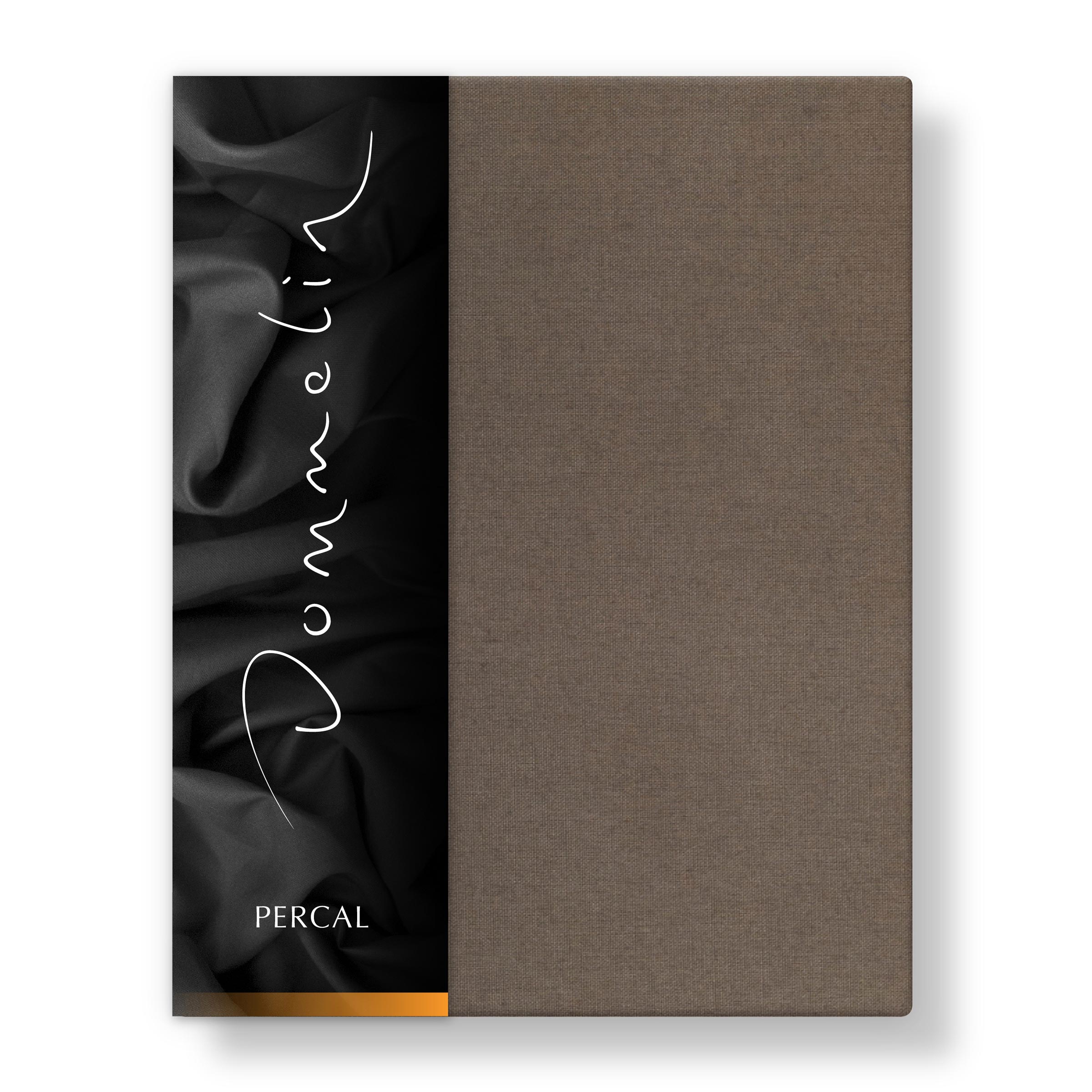 Dommelin Dubbel Split Topper Hoeslaken Percal 200TC Nootmuskaat