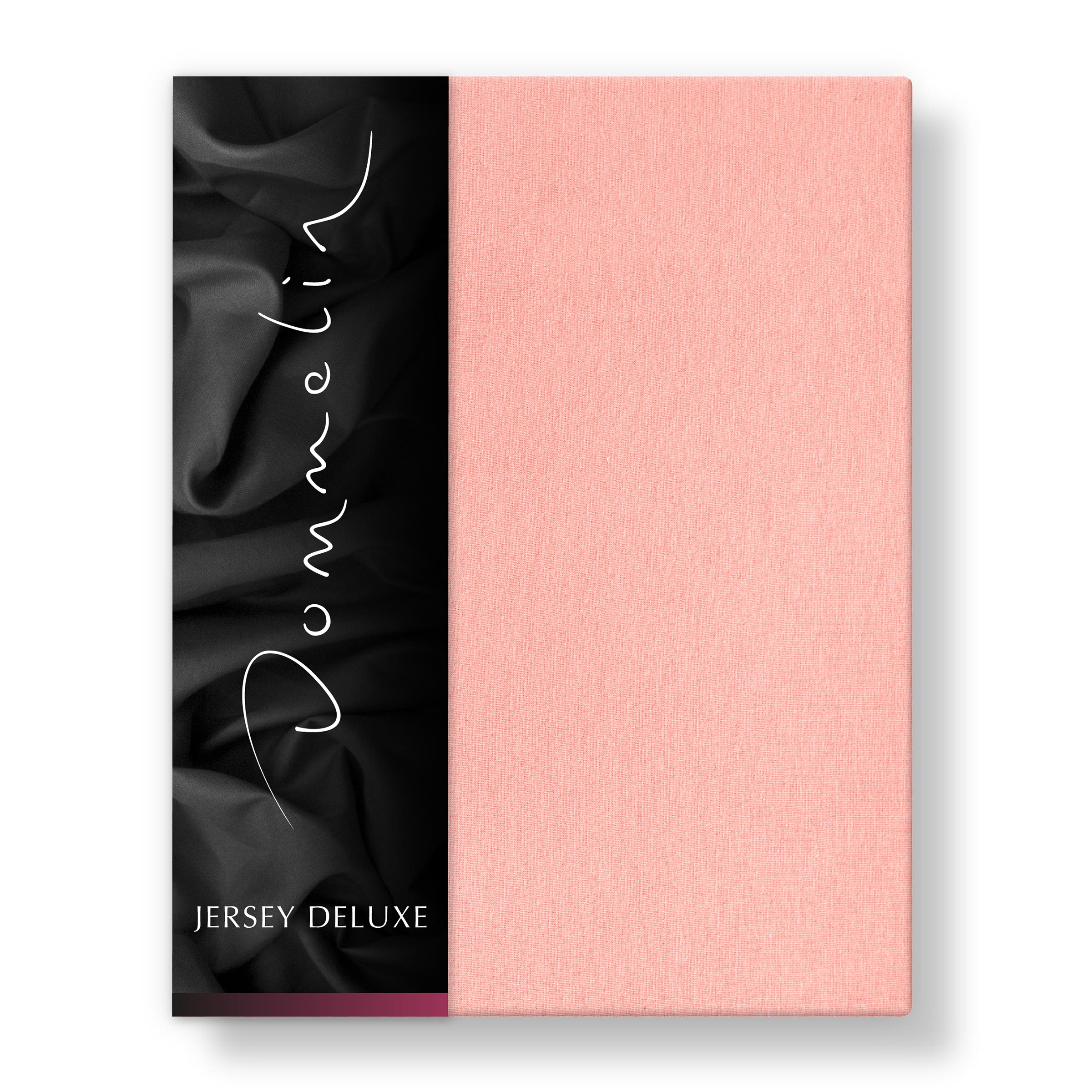 Dommelin Dubbel Split Hoeslaken Jersey Deluxe Roze