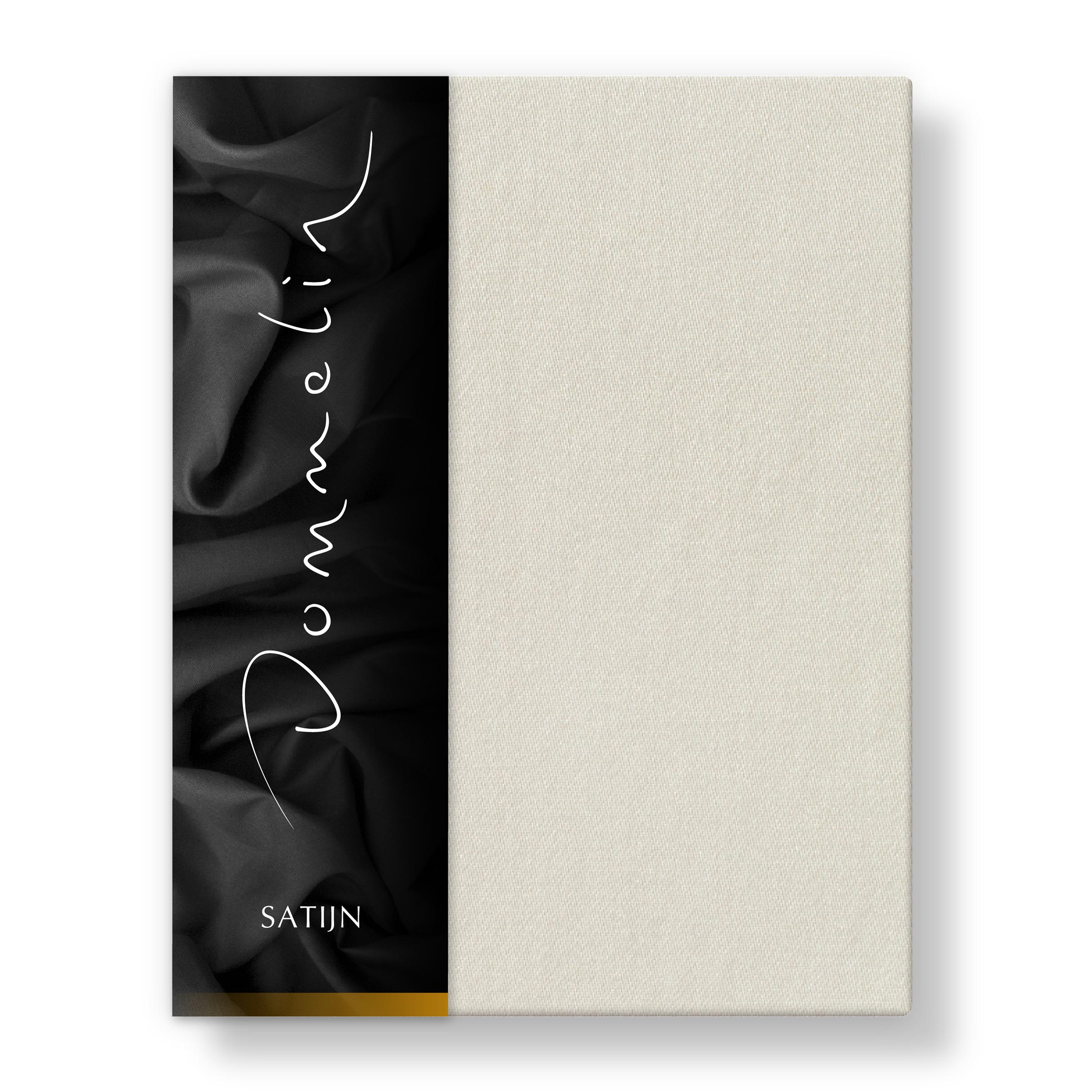 Dommelin Topper Hoeslaken Satijn 300TC Beige 90 x 210 cm H9