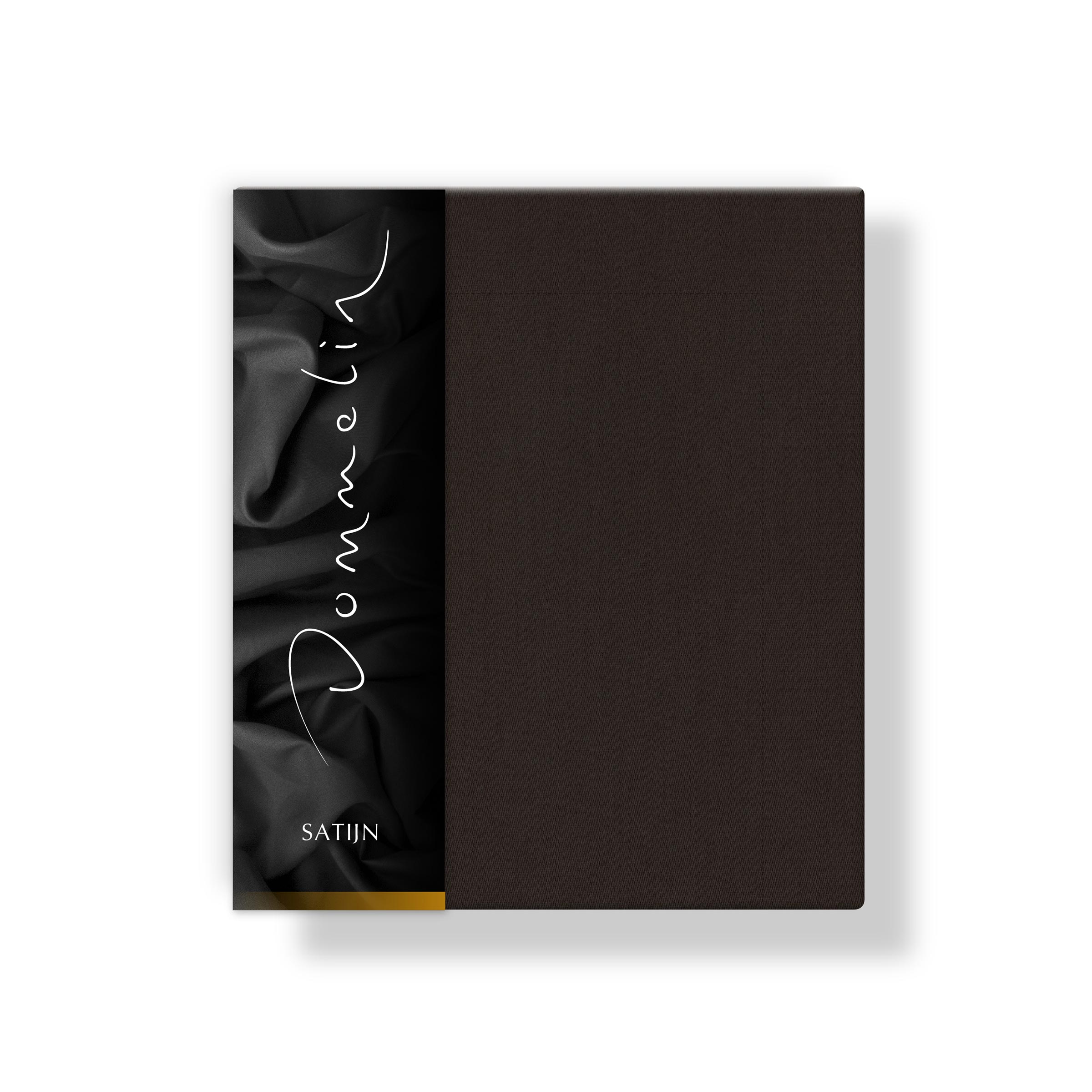 Dommelin Kussensloop Volant Satijn 300TC Choco 60 x 70 cm