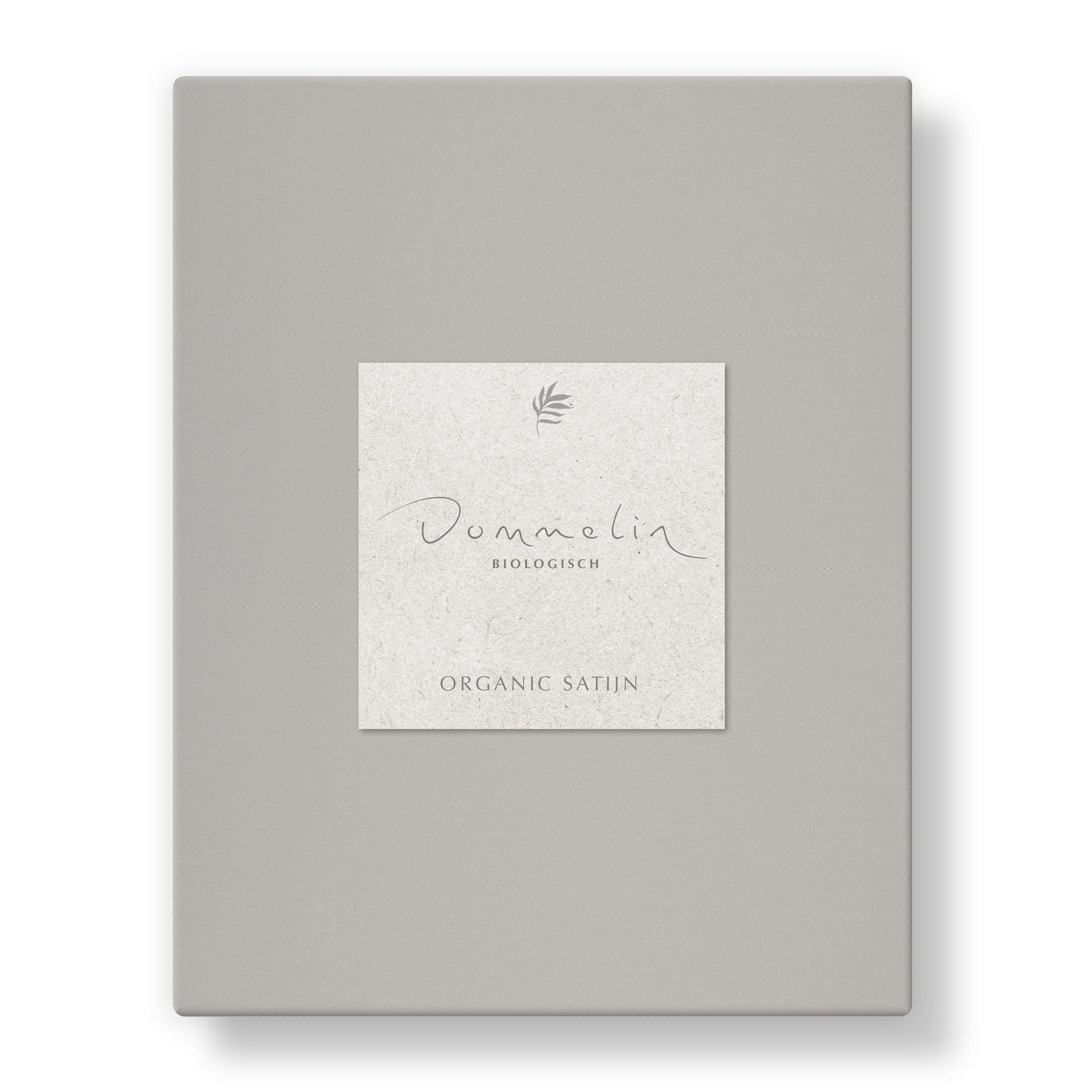 Dommelin Dubbel Split Topper Hoeslaken Organic Satijn 300TC Platinum    Dommelin Dubbel Split Topper Hoeslaken Organic Satijn 300TC Platinum