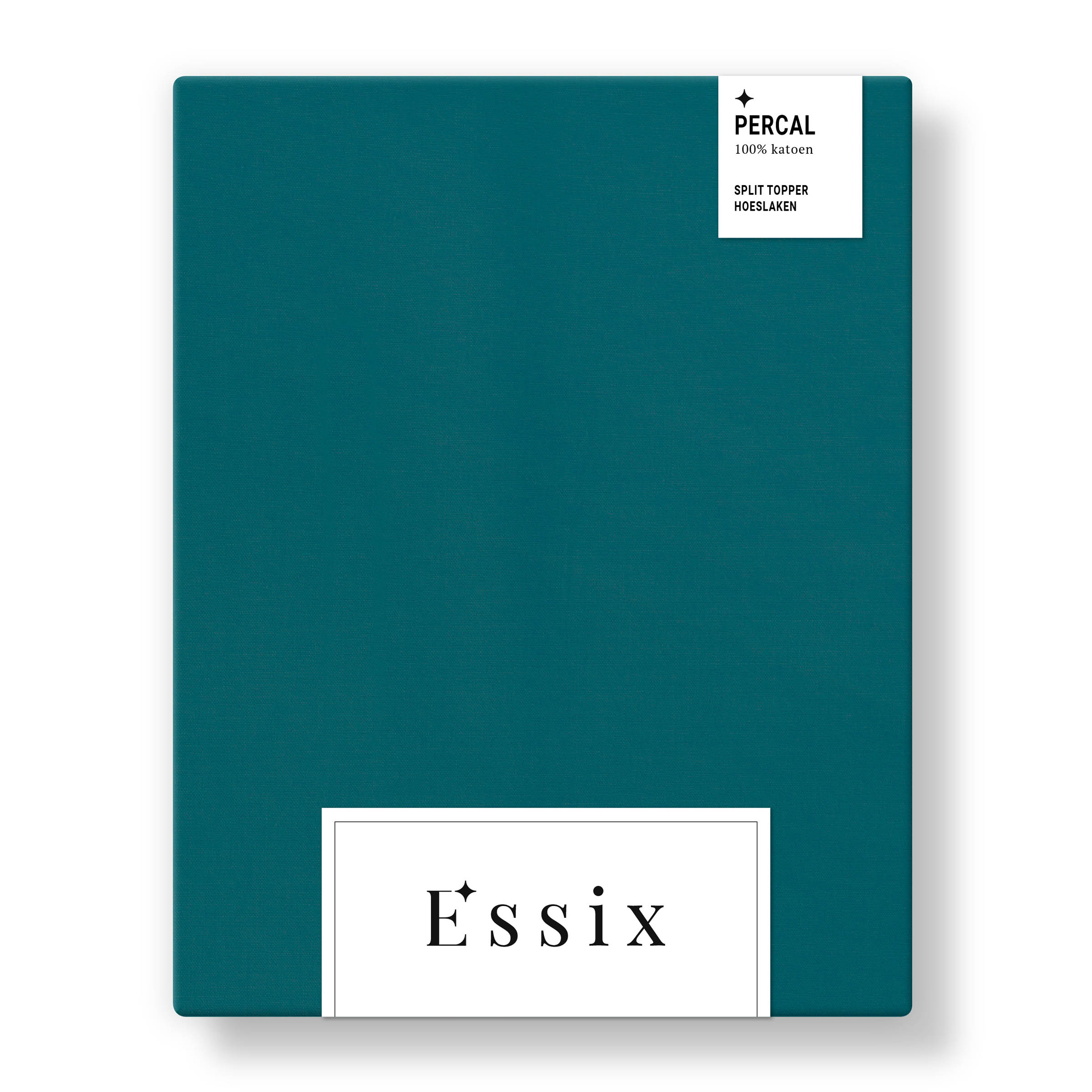 Essix Split Topper Hoeslaken Premiere Percal 200TC Emeraude