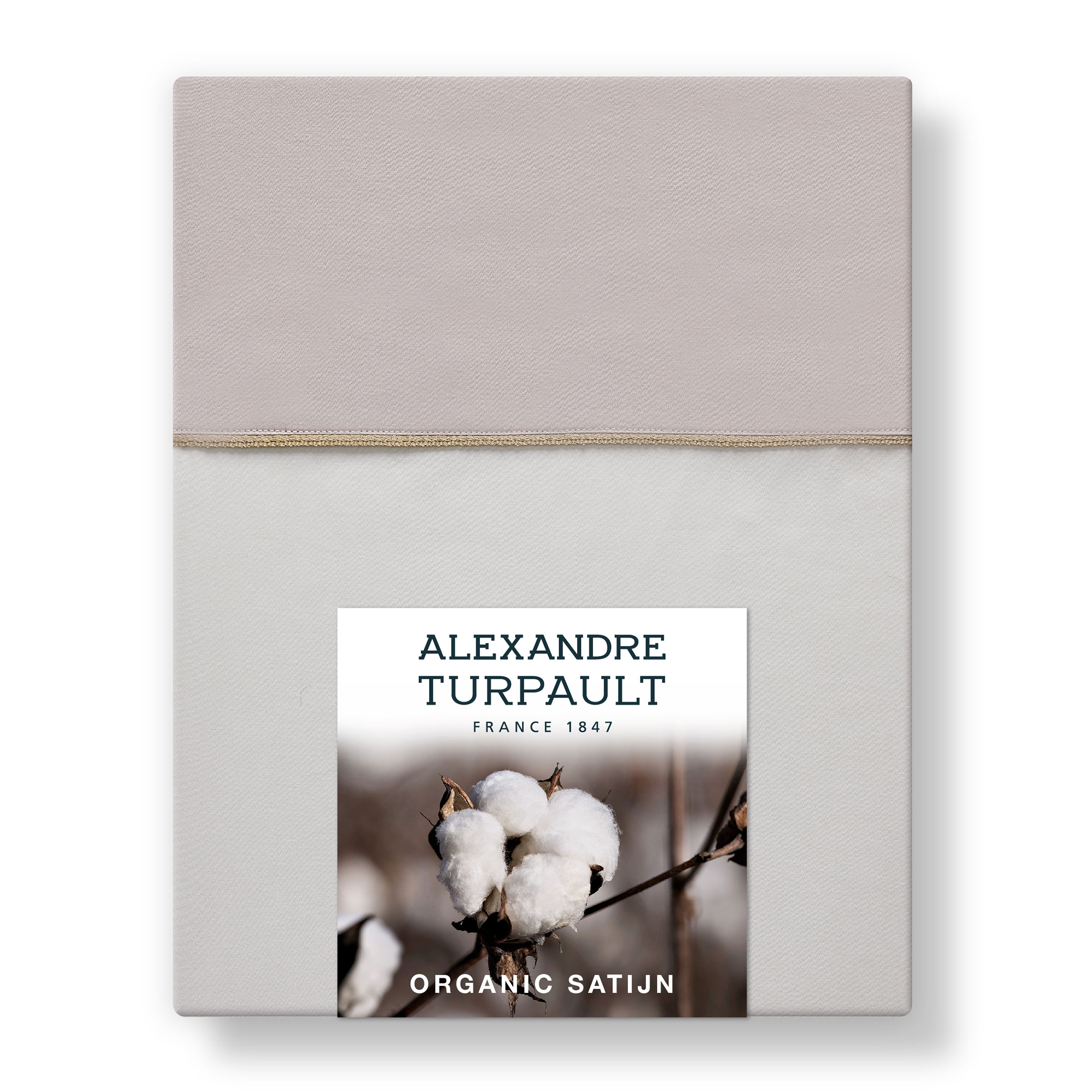 Alexandre Turpault Laken Nobel Organic Satijn 300TC Pink Dew - Hermine Alexandre Turpault Laken Nobel Organic Satijn 300TC Pink Dew - Hermine