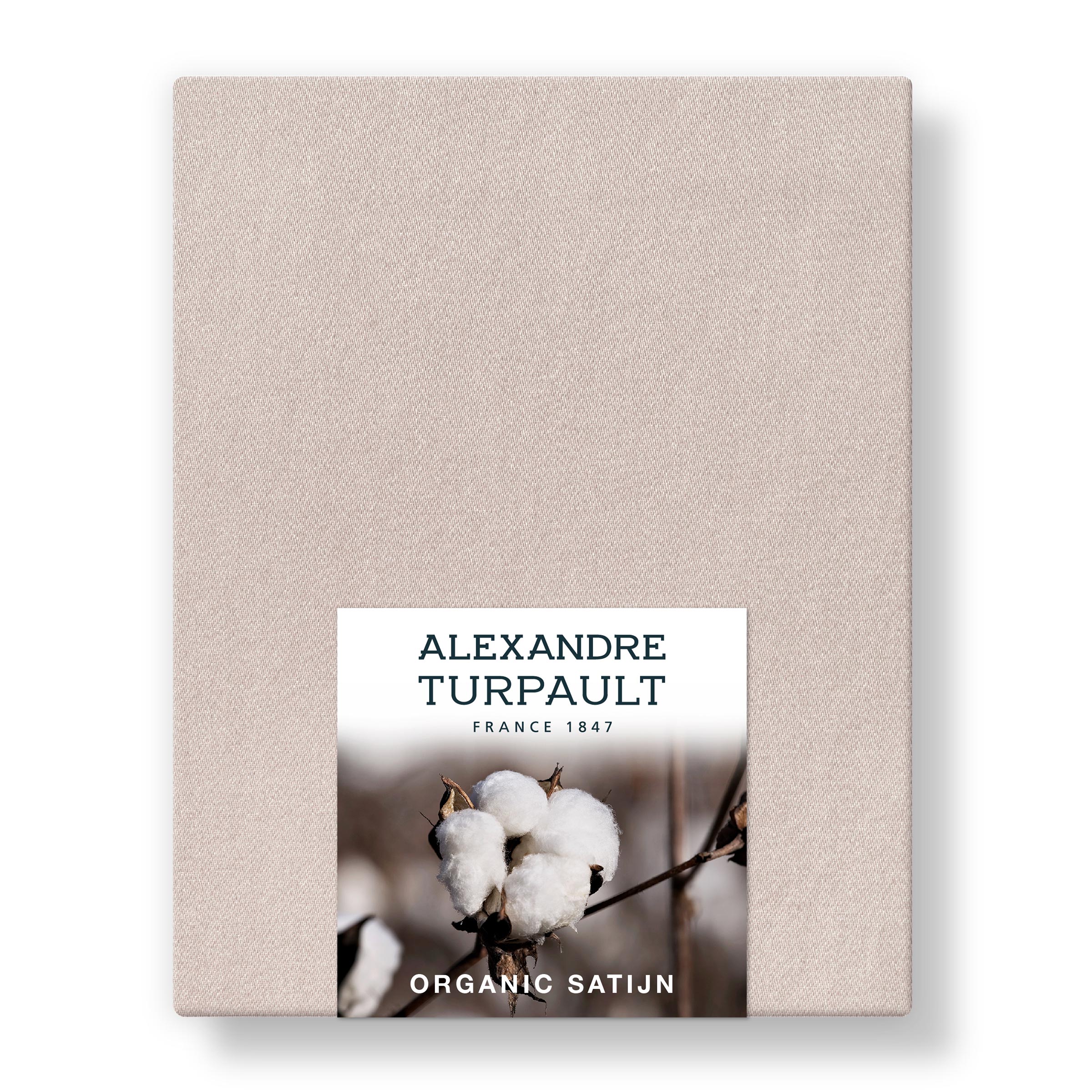 Alexandre Turpault Hoeslaken Teophile Organic Satijn 300TC Pink Dew Alexandre Turpault Hoeslaken Teophile Organic Satijn 300TC Pink Dew