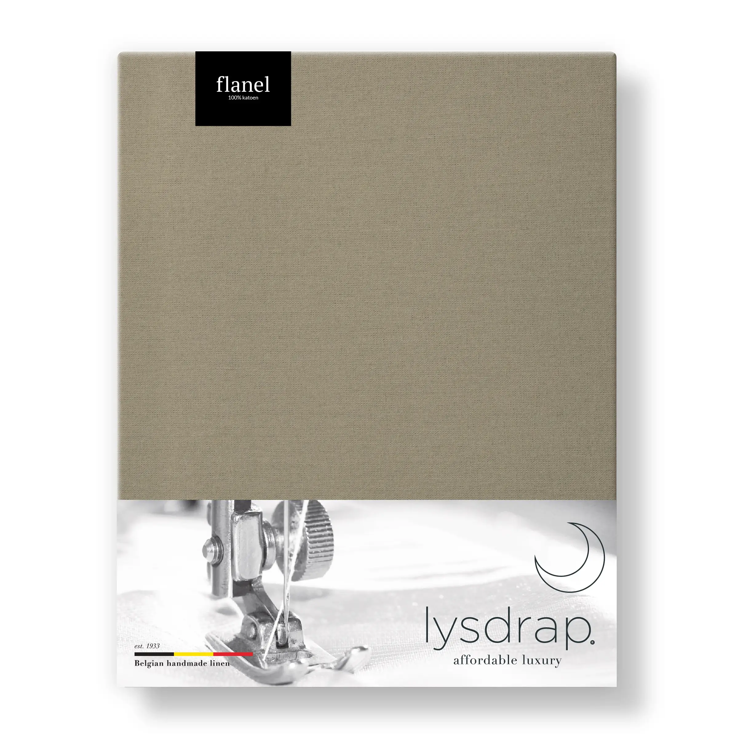 Lysdrap Laken Virgo Flanel 140 gr/m2 Cobblestone