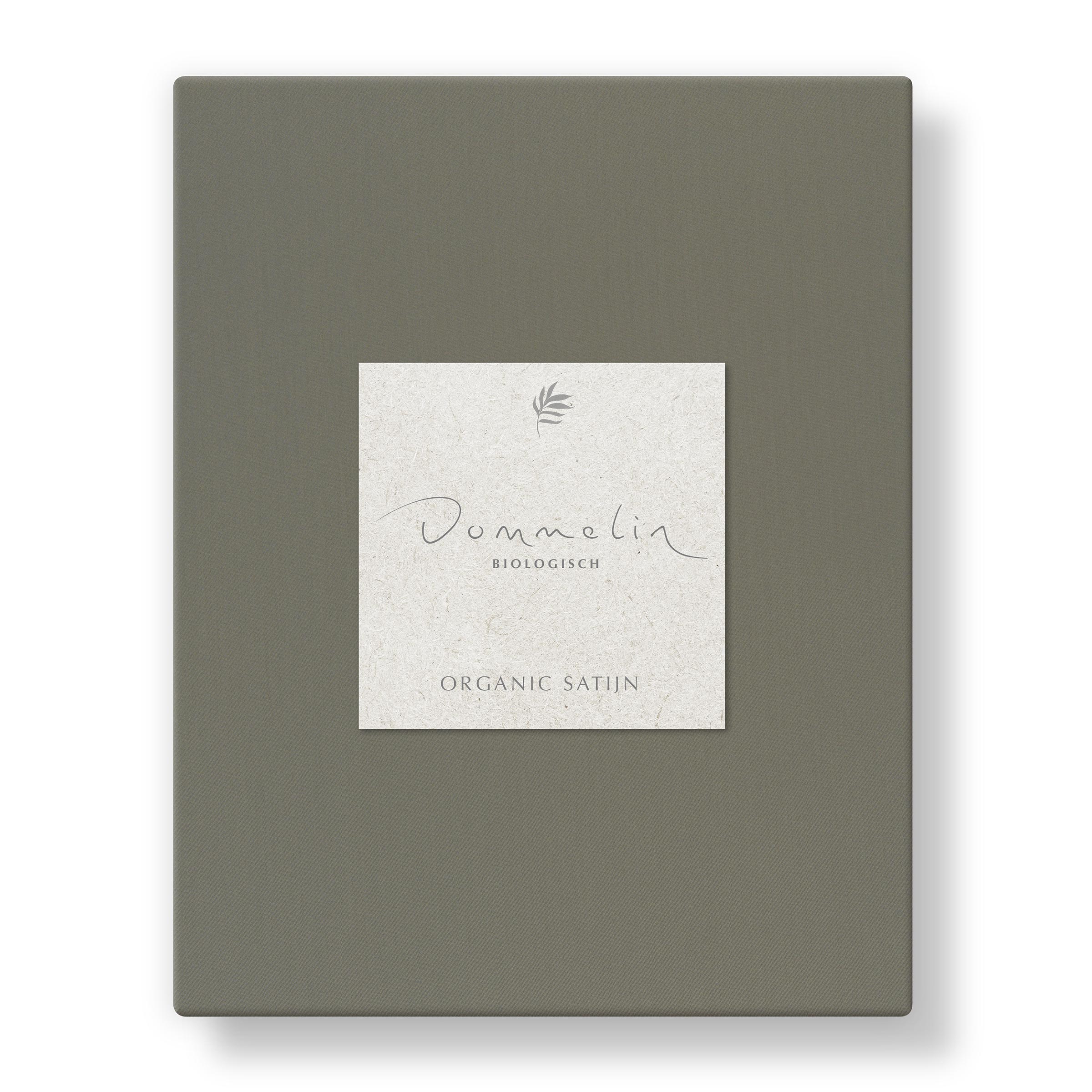 Dommelin Split Hoeslaken Organic Satijn 300TC Boomschors