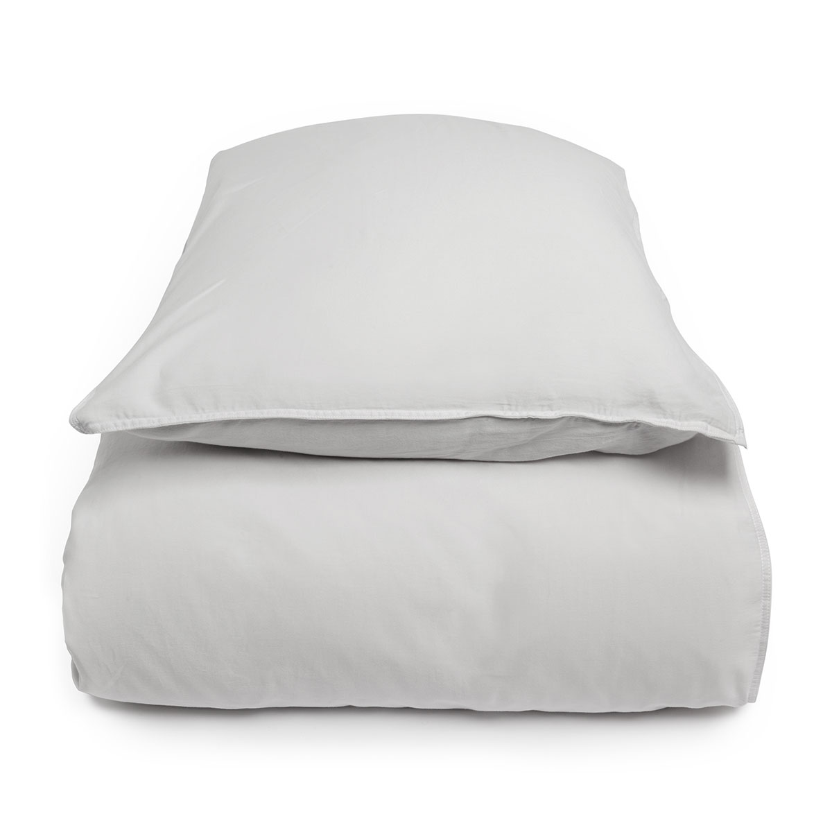 Mrs.Me Dekbedovertrekset Stilo Stonewashed Satijn 300TC Light Grey Mrs.Me Dekbedovertrekset Stilo Stonewashed Satijn 300TC Light Grey