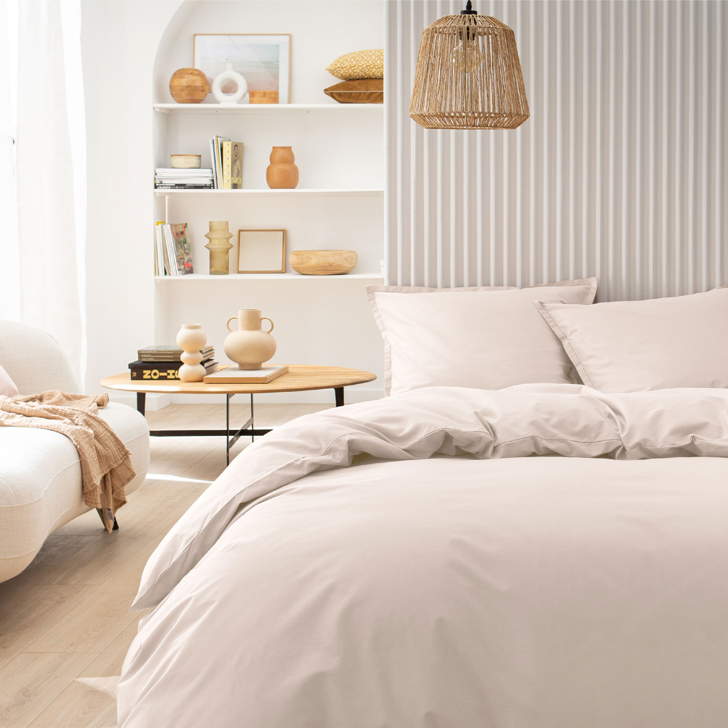 Essix Dekbedovertrek Set Tout Doux Katoen 145TC Creme  Essix Dekbedovertrek Set Tout Doux Katoen 145TC Creme