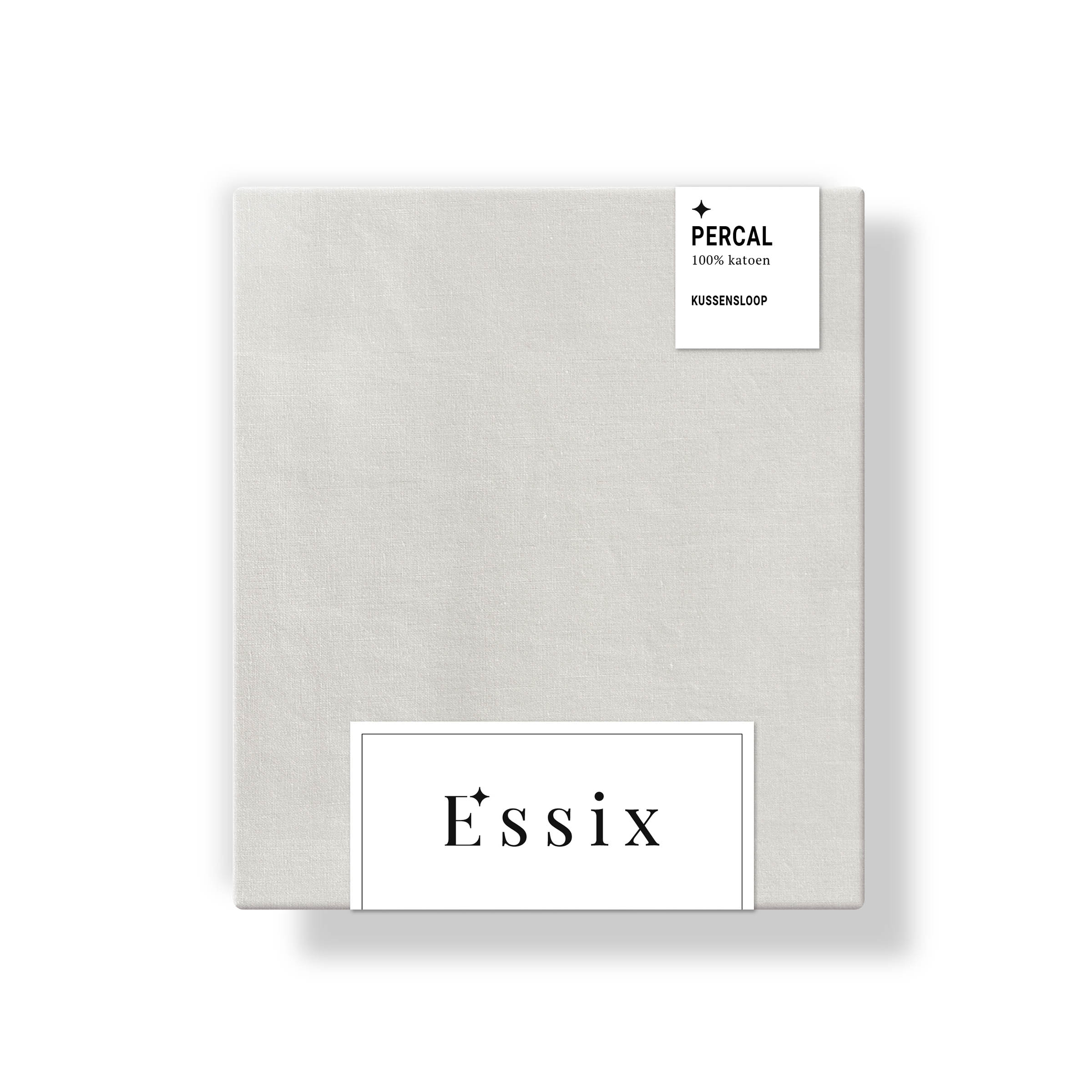 Essix Kussensloop Premiere Percal 200TC Gris Perle Essix Kussensloop Premiere Percal 200TC Gris Perle