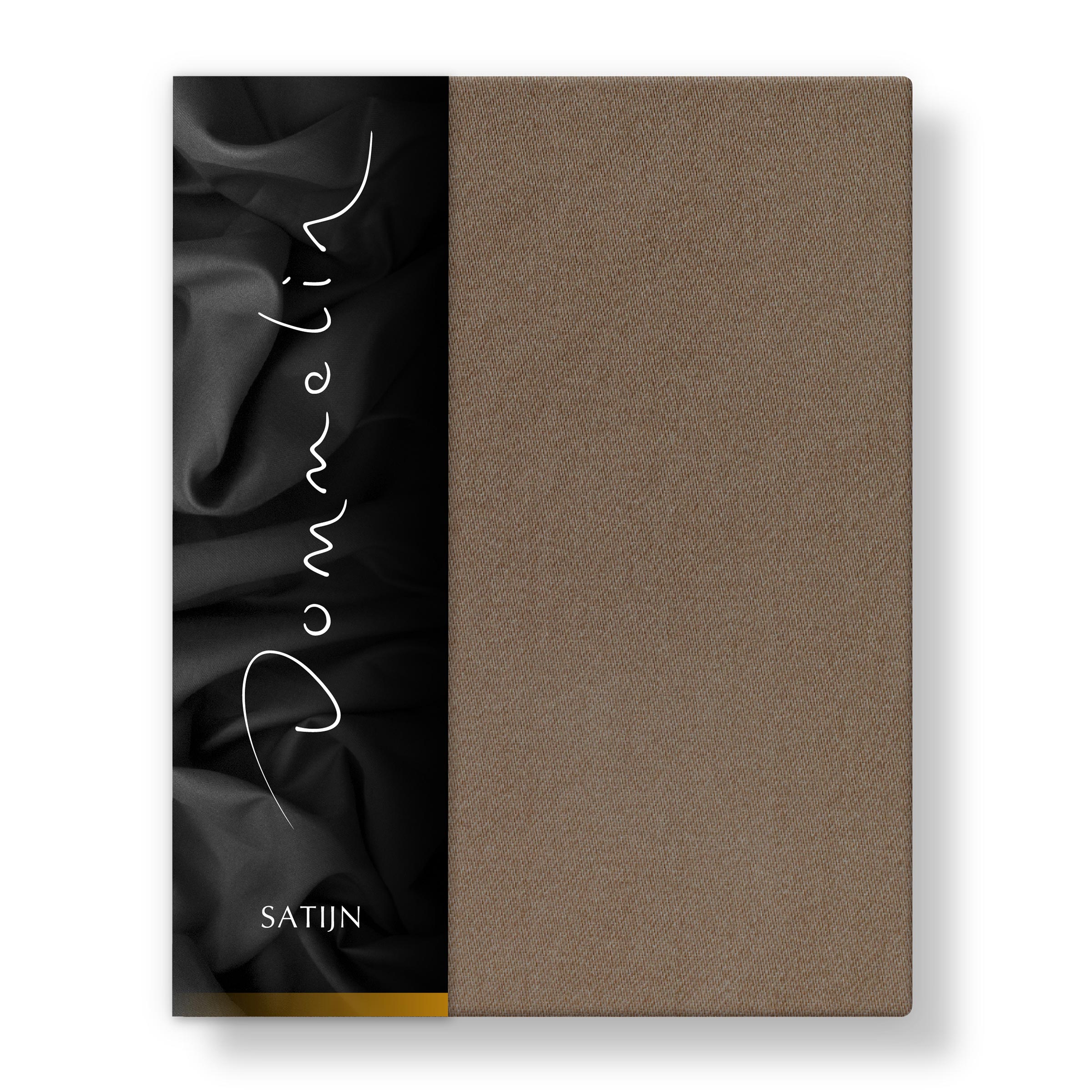 Dommelin Topper Hoeslaken Satijn 300TC Cappuccino 80 x 200 cm H9