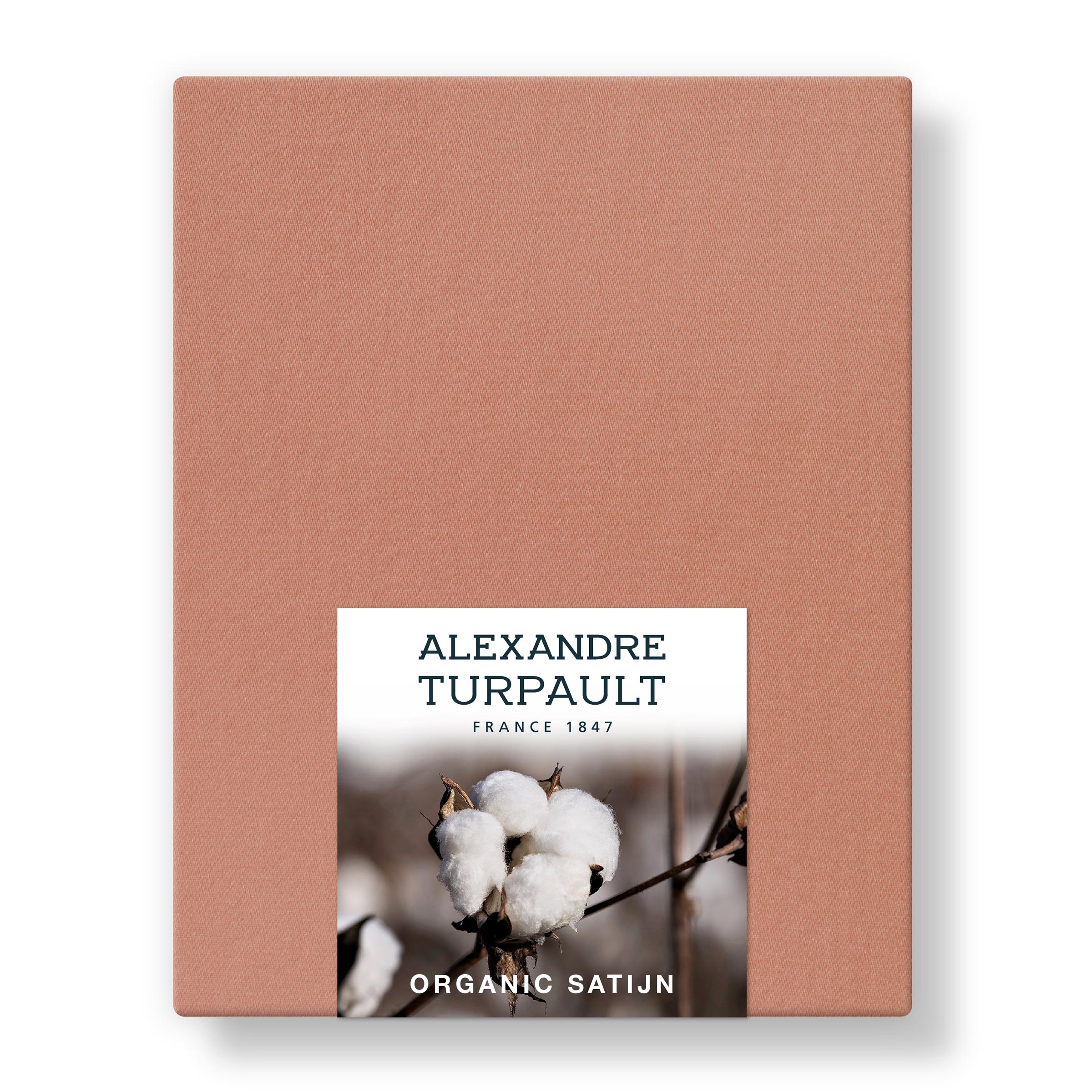 Alexandre Turpault Hoeslaken Teophile Organic Satijn 300TC Terracotta Alexandre Turpault Hoeslaken Teophile Organic Satijn 300TC Terracotta
