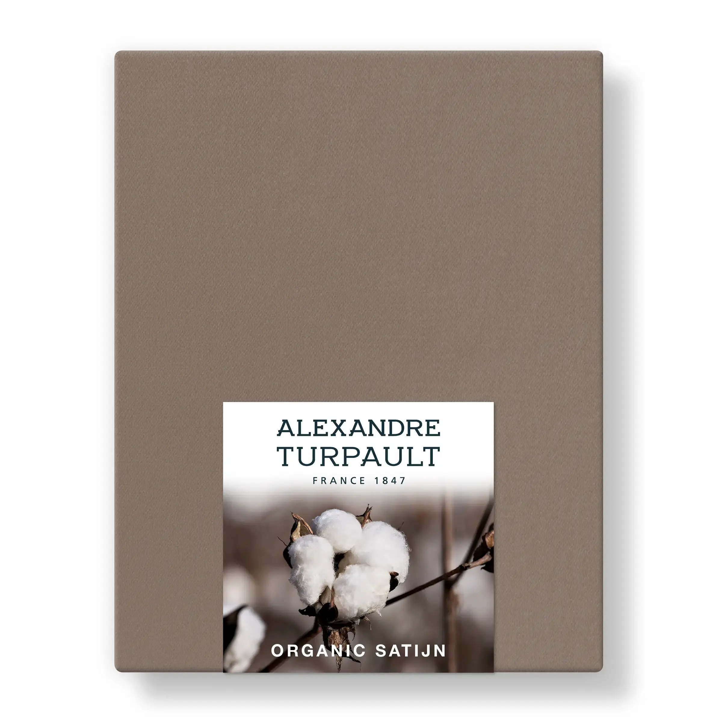 Alexandre Turpault Laken Teophile Organic Satijn 300TC Deer Brown Alexandre Turpault Laken Teophile Organic Satijn 300TC Deer Brown